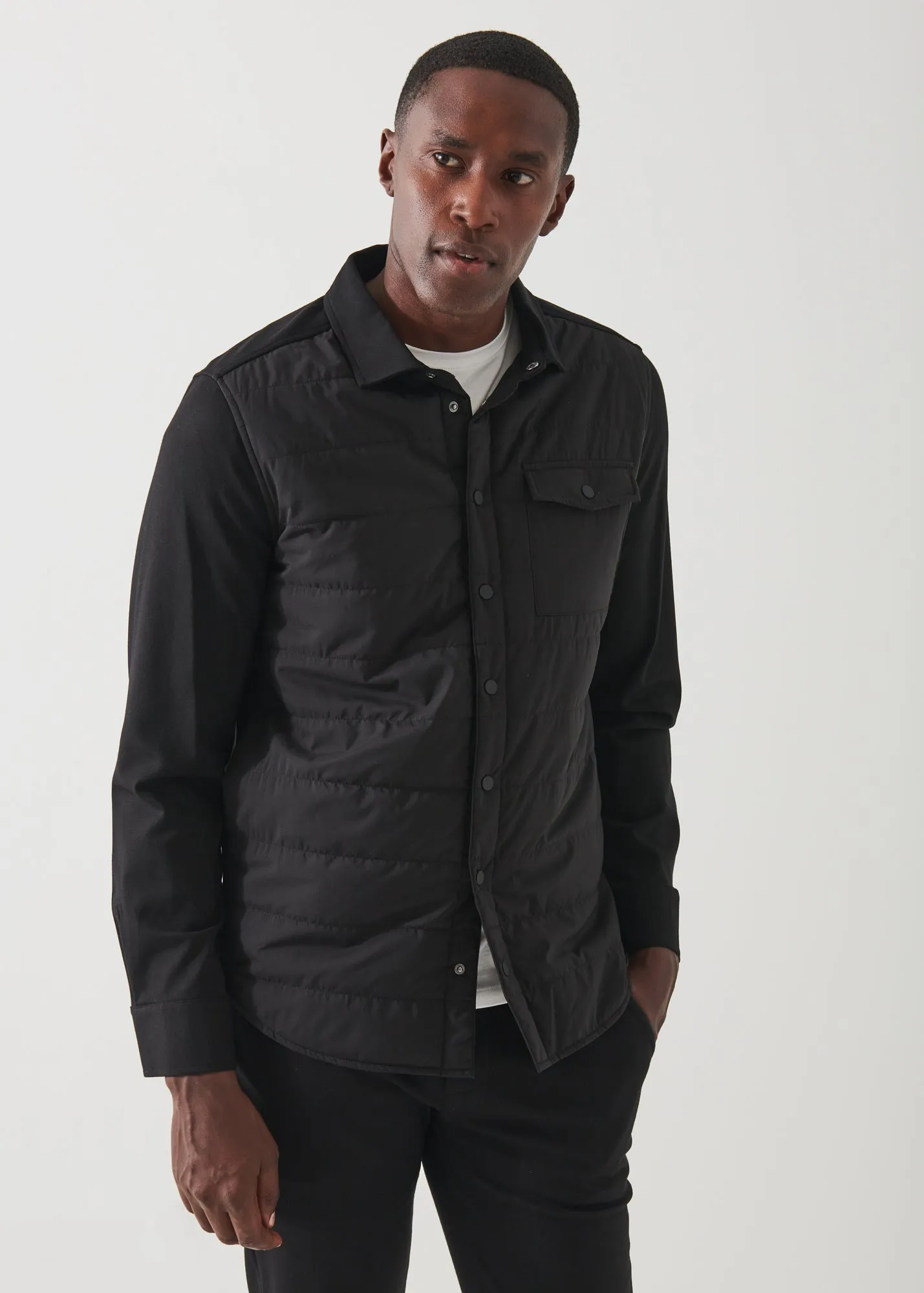 Mens Active Quilted Shirt Jacket – Lightweight & Insulated