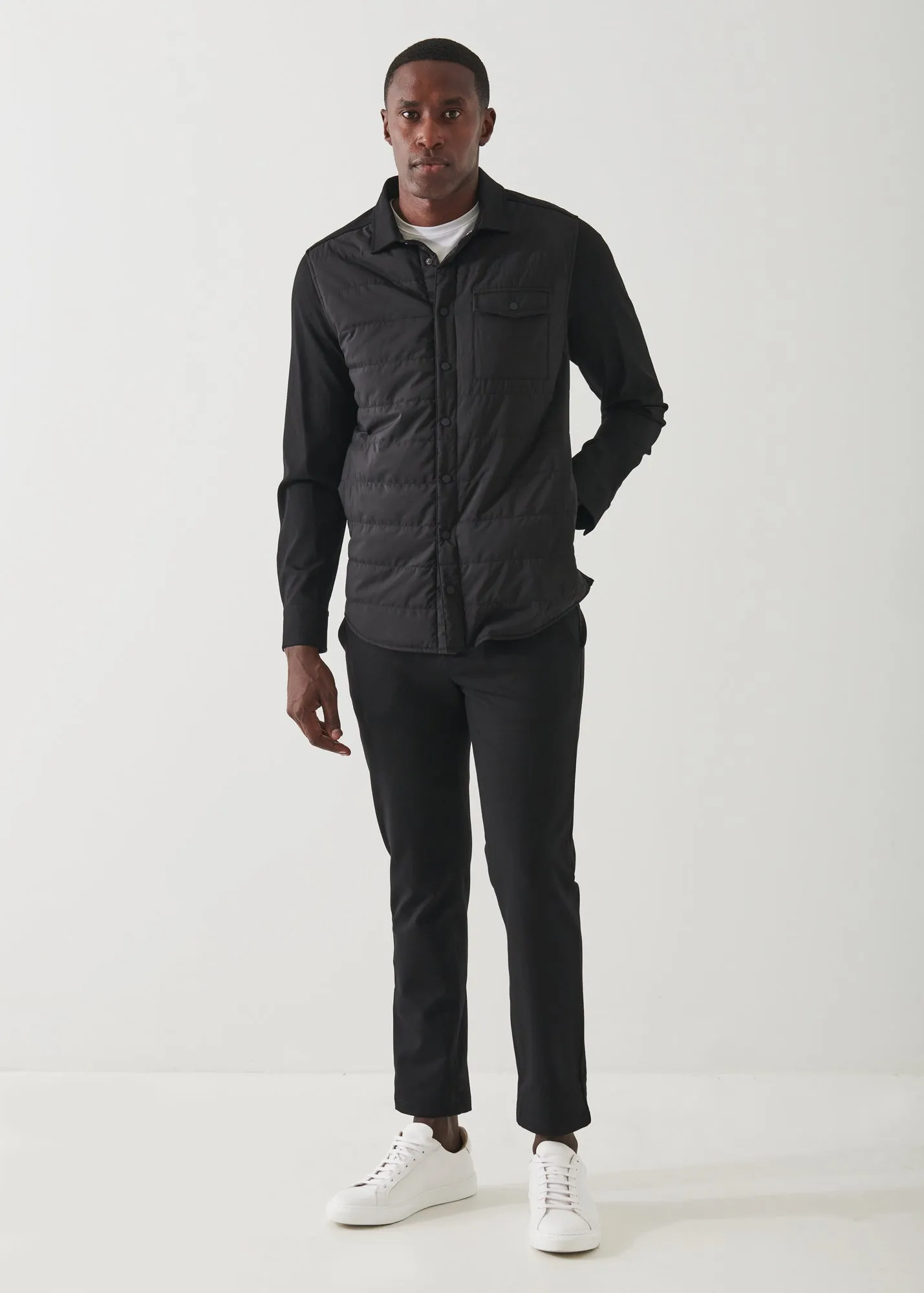 Mens Active Quilted Shirt Jacket – Lightweight & Insulated