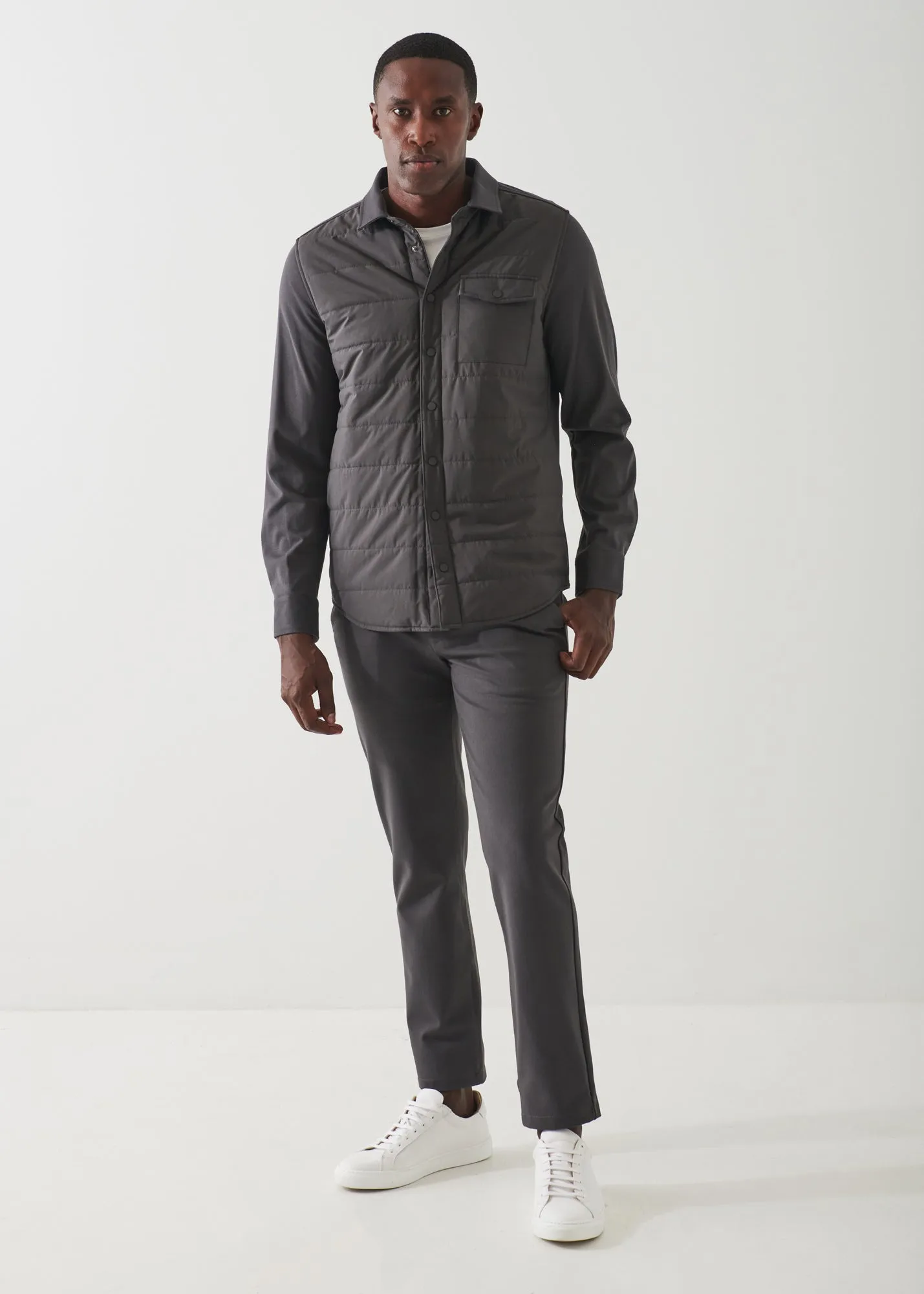 Mens Active Quilted Shirt Jacket – Lightweight & Insulated