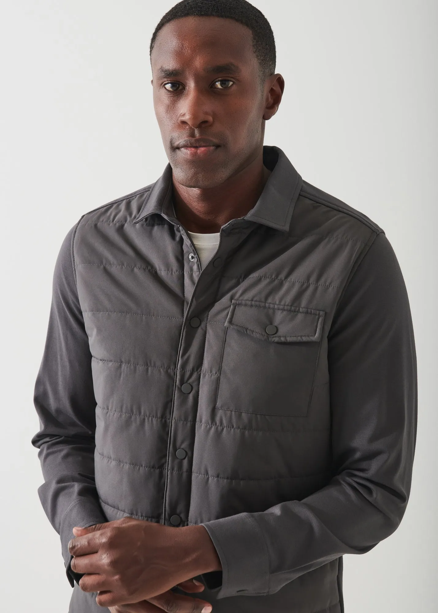 Mens Active Quilted Shirt Jacket – Lightweight & Insulated