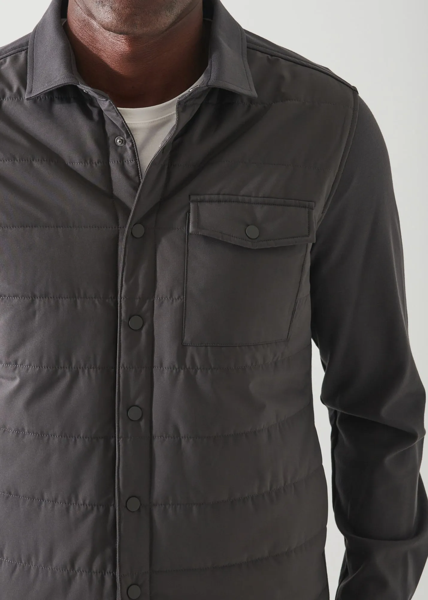 Mens Active Quilted Shirt Jacket – Lightweight & Insulated