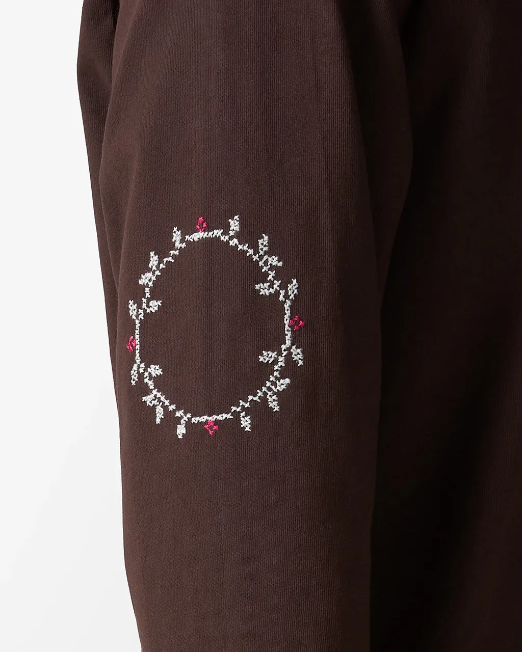 Adish x WHR Mawj Logo Long Sleeve Shirt Brown