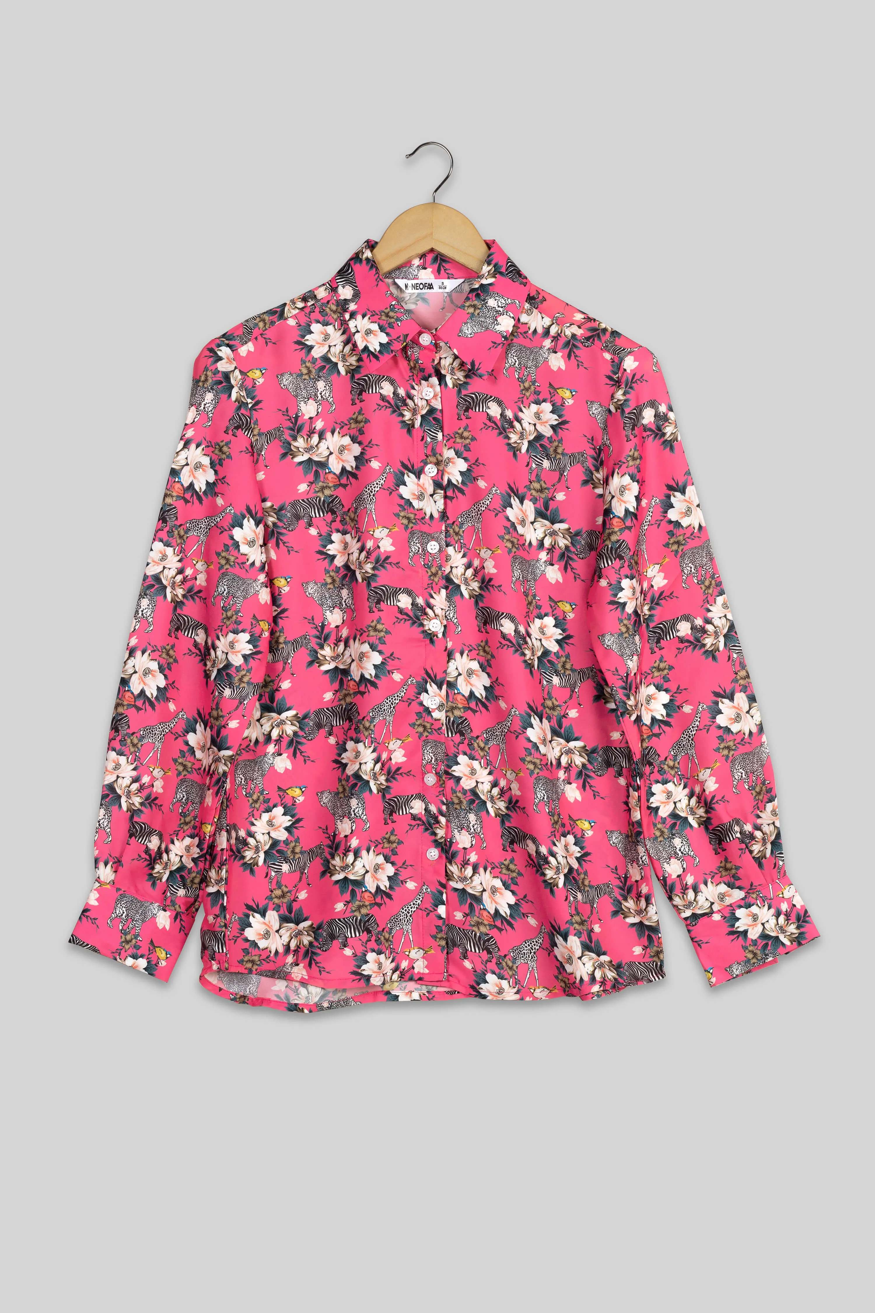 Animal Kingdom Floral Shirt For Women