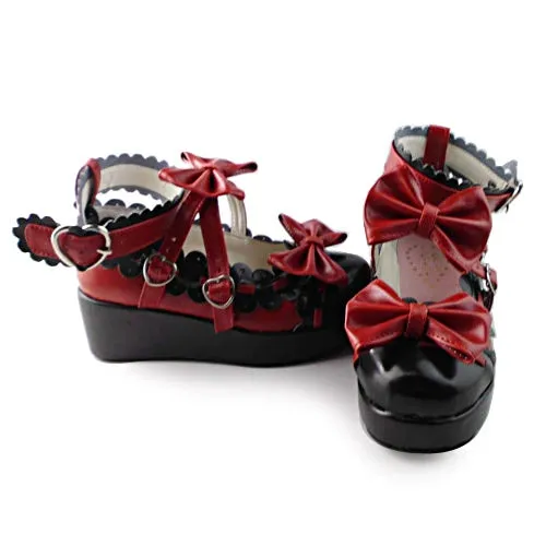 Antaina~Sweet Lolita Shoes Platform Shoes Multicolor