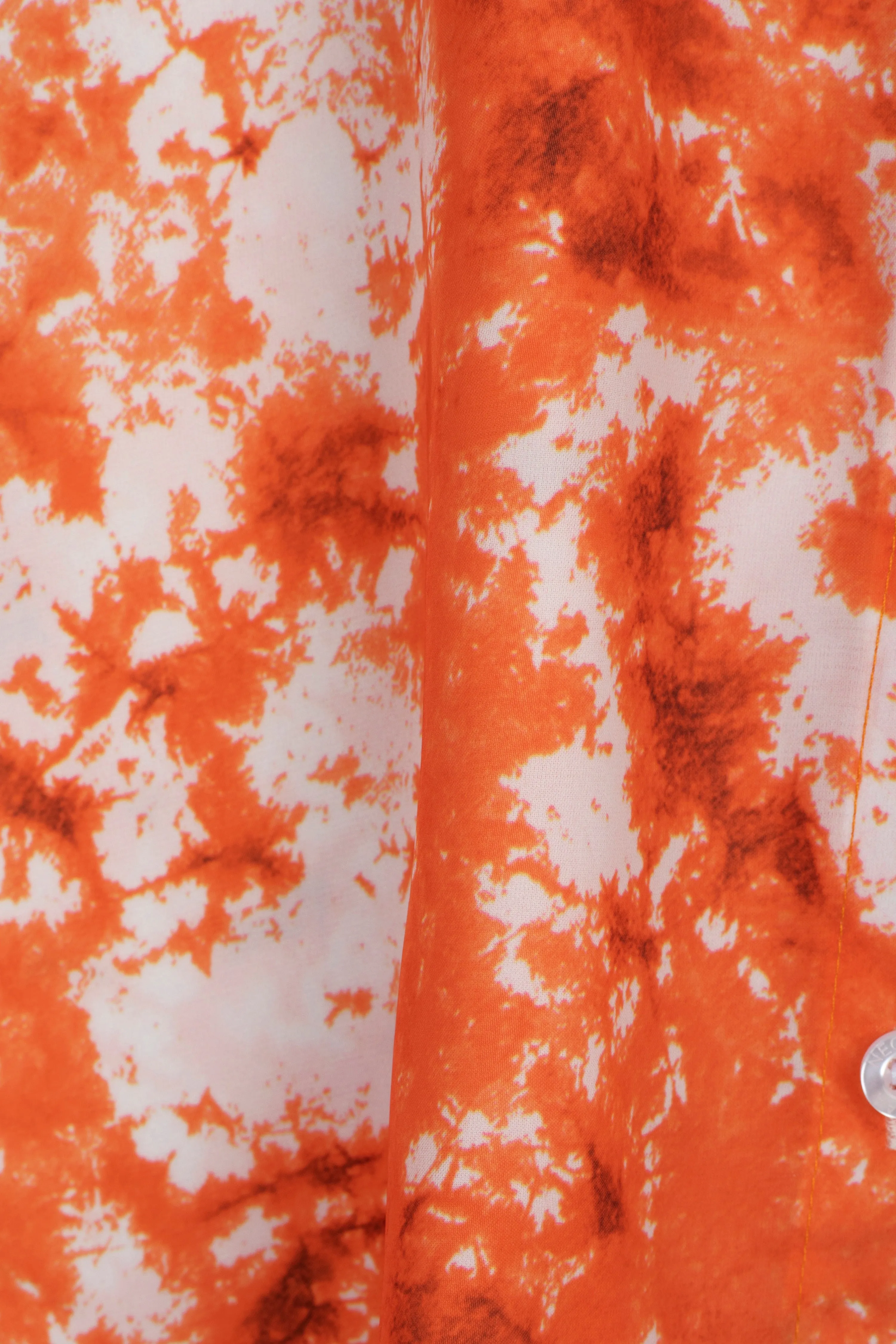 Attractive Orange Tie Dye Shirt For Women