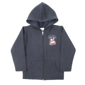 Boys Full Sleeves Hoodie  - Navy Blue