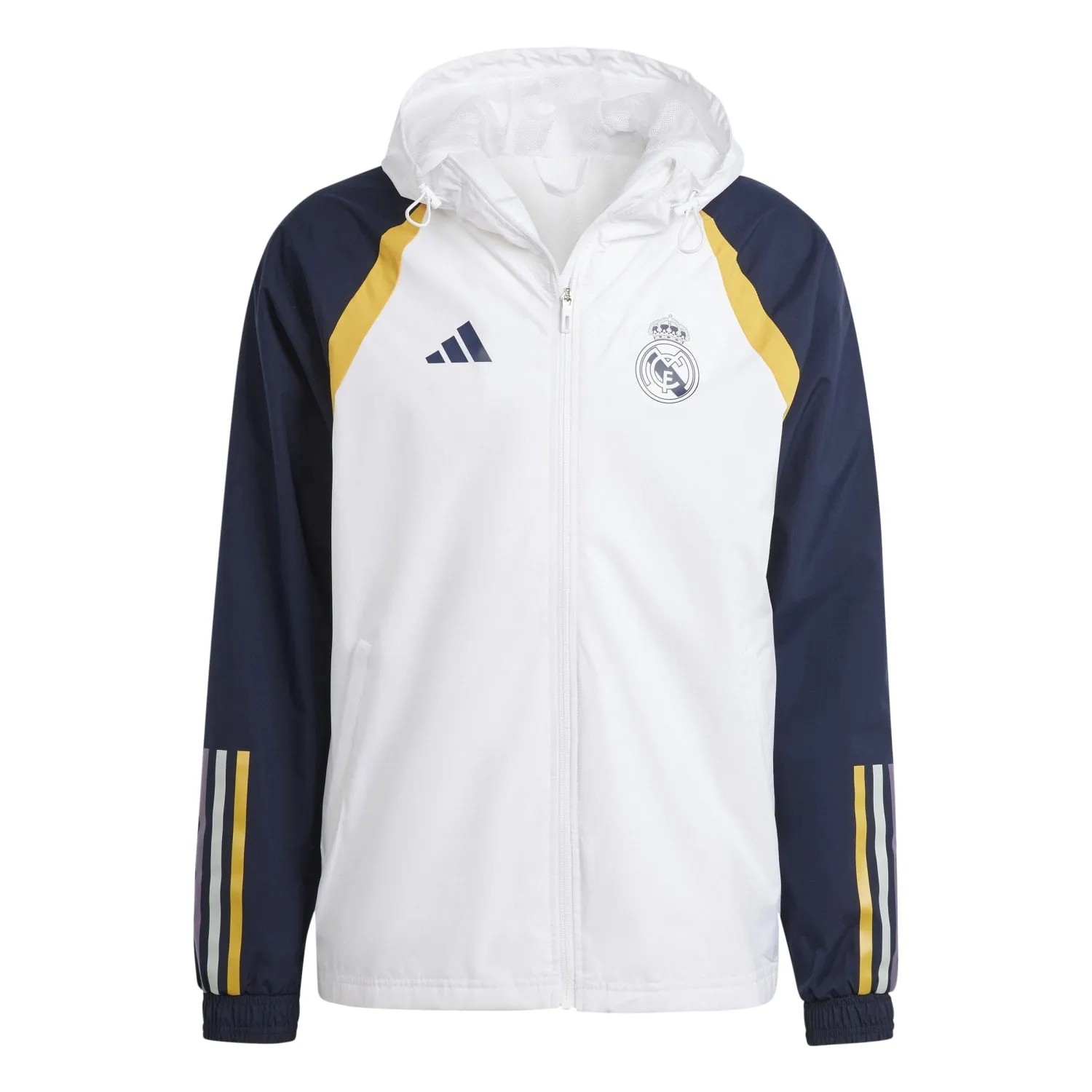 Chaqueta adidas All Weather Hombre Entrenamiento 23/24 Blanca