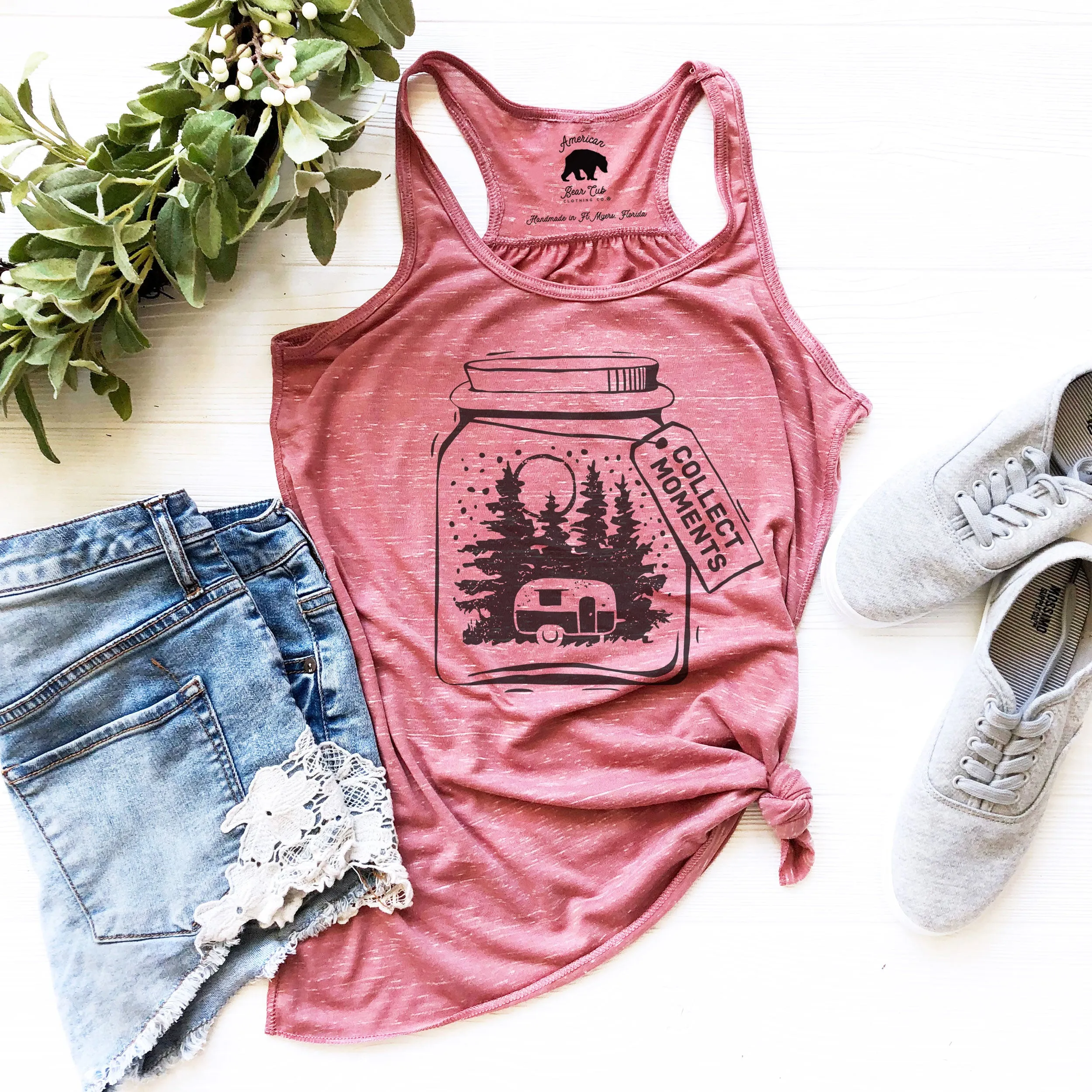 Collect Moments RV / Camper Mason Jar flowy racerback tank tops