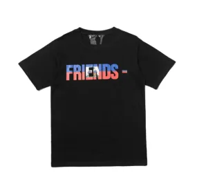 Giftngon - Vlone Style HAITI FRIENDS Tee Black