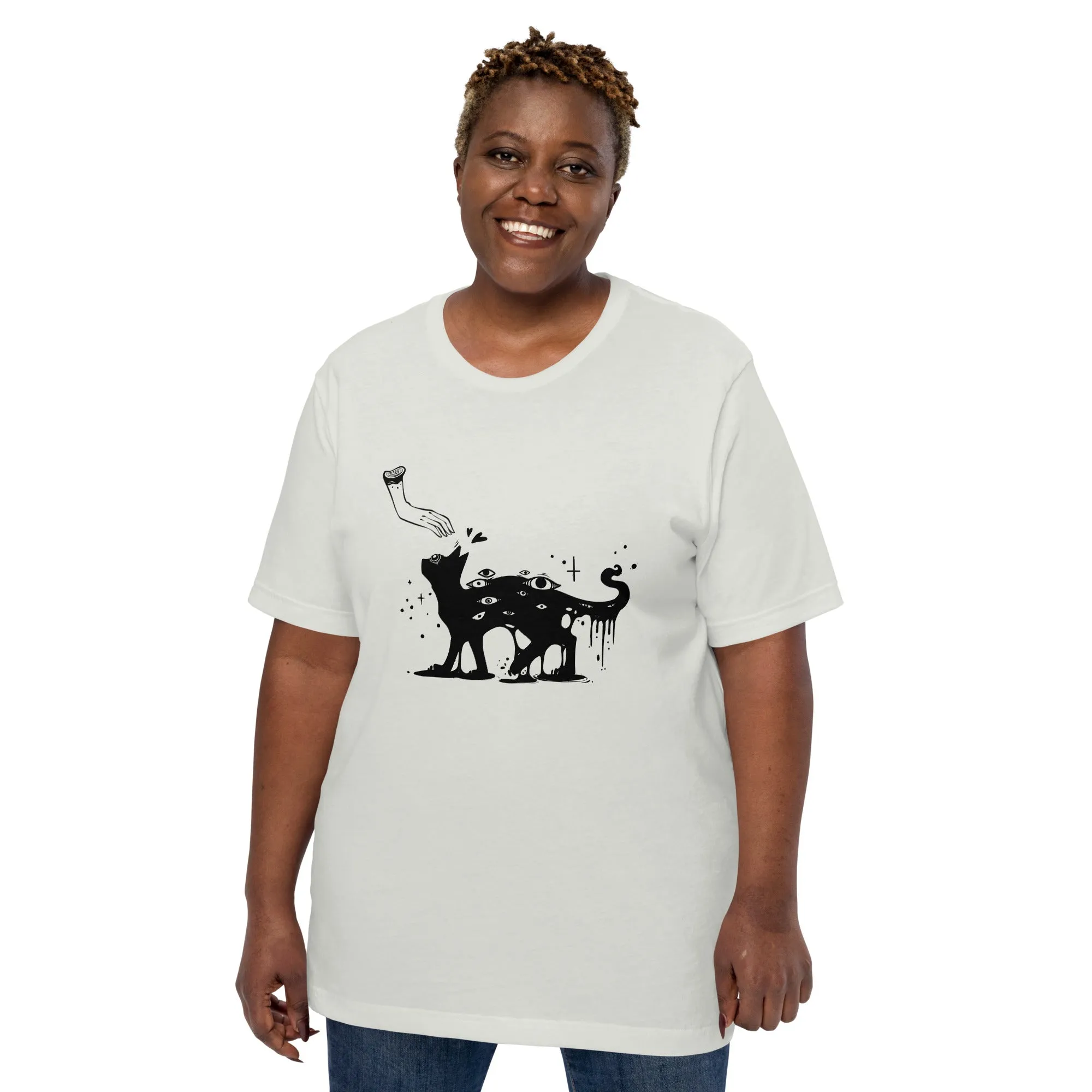 Petting Cat, Unisex T-Shirt