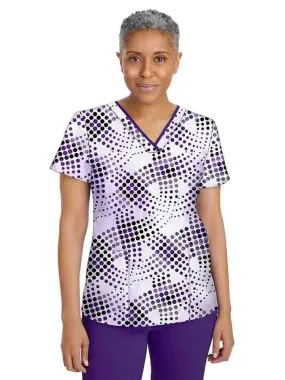 Premiere by Healing Hands Women's Amanda Print Top | Gradient Circles