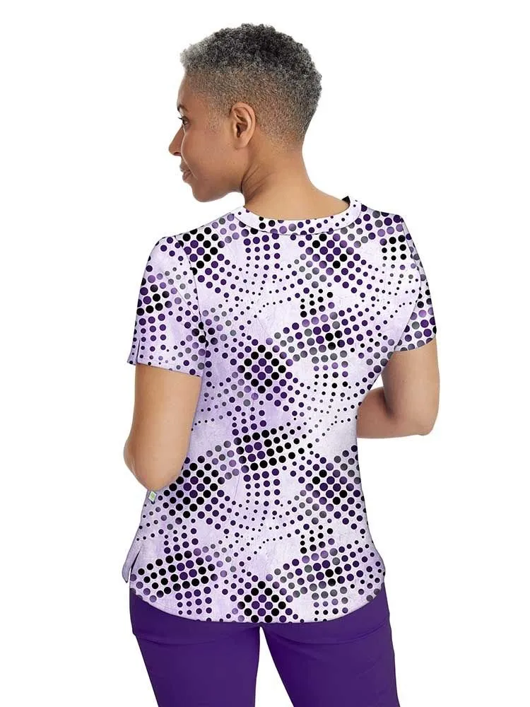 Premiere by Healing Hands Women's Amanda Print Top | Gradient Circles
