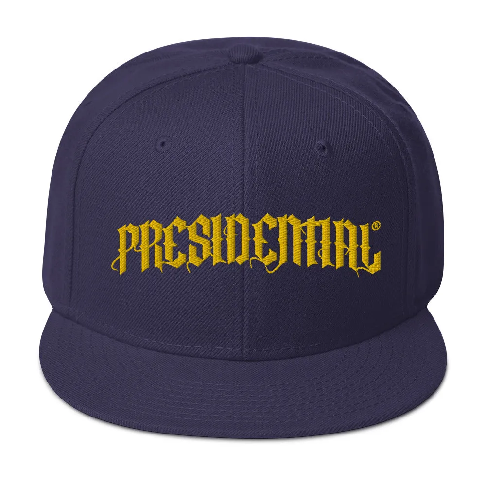 Presidential®  Snapback Hat Presidential Gold Logo